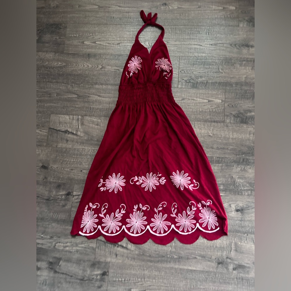 Women’s handmade red dress size small/medium